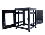 Orion Free Standing Data Cabinets Side Panels Removed Black
